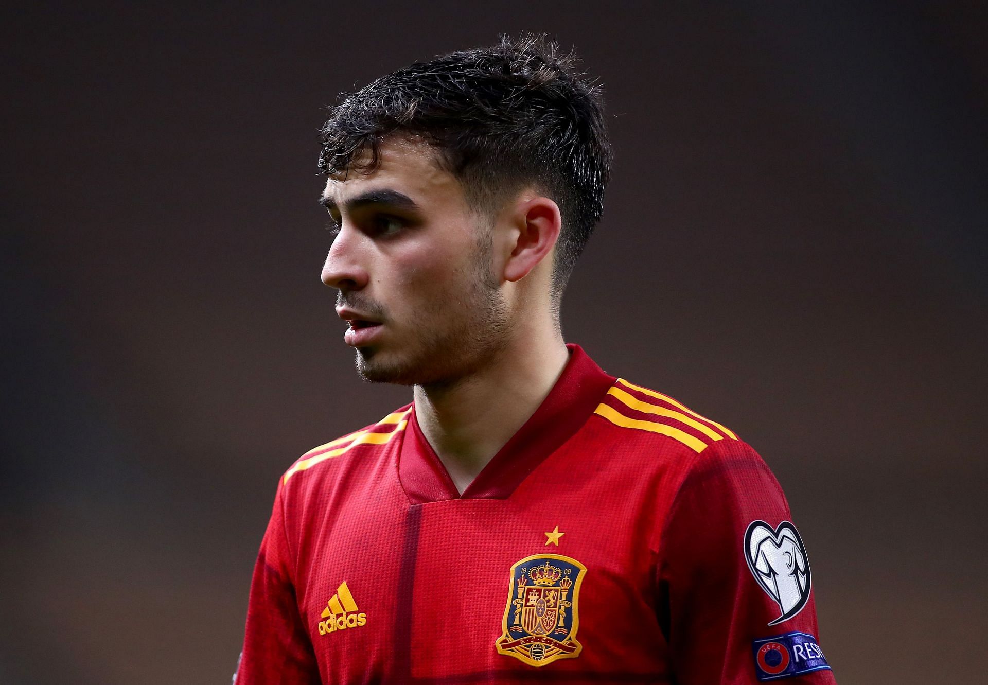 Pedri in action during Spain's match vs Kosovo in the FIFA World Cup 2022 Qatar Qualifier